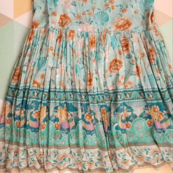 SPELL Mermaid Print Mini Dress Size M NWOT - Picture 5 of 15